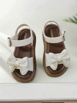 Sandalias de PVC con lazo adorables para niñas - Cómodas y antideslizantes, perfectas para el verano - Imagen 2